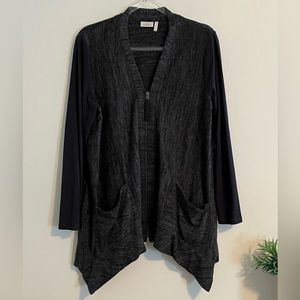 LOGO by Lori Goldstein | Med | Sharkbite Hemline JACKET